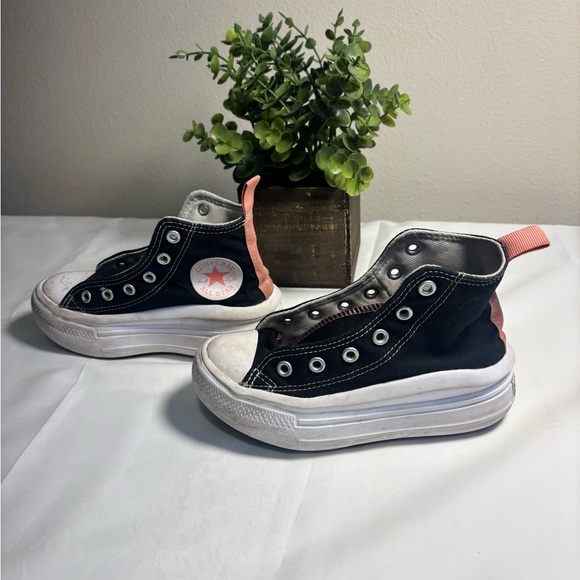 Converse Chuck Taylor All Star Black and White High-Top Sneakers - Picture 2 of 6